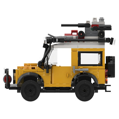 Yellow Classic 4x4 Expedition SUV MOC Building Kit - 5