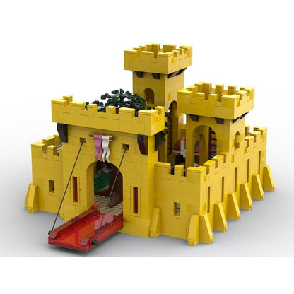 Yellow Medieval Castle MOC Building Kit - 1