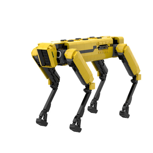 Yellow Robot Dog Robot Building Kit | LEGO-Compatible MOC - 1