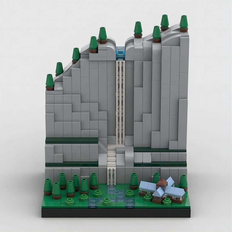 Yosemite Falls Architecture Building Kit | LEGO-Compatible MOC - 3